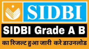 Read more about the article SIDBI Grade A B Result 2025: खुशखबरी सिडबी ग्रेड ए बी का रिजल्ट हुआ जारी यहाँ से करे चेक